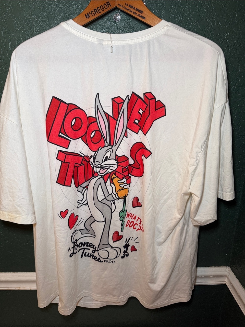 Warner Bros Looney Tunes Bugs Bunny T-shirt XL - Picture 3 of 6